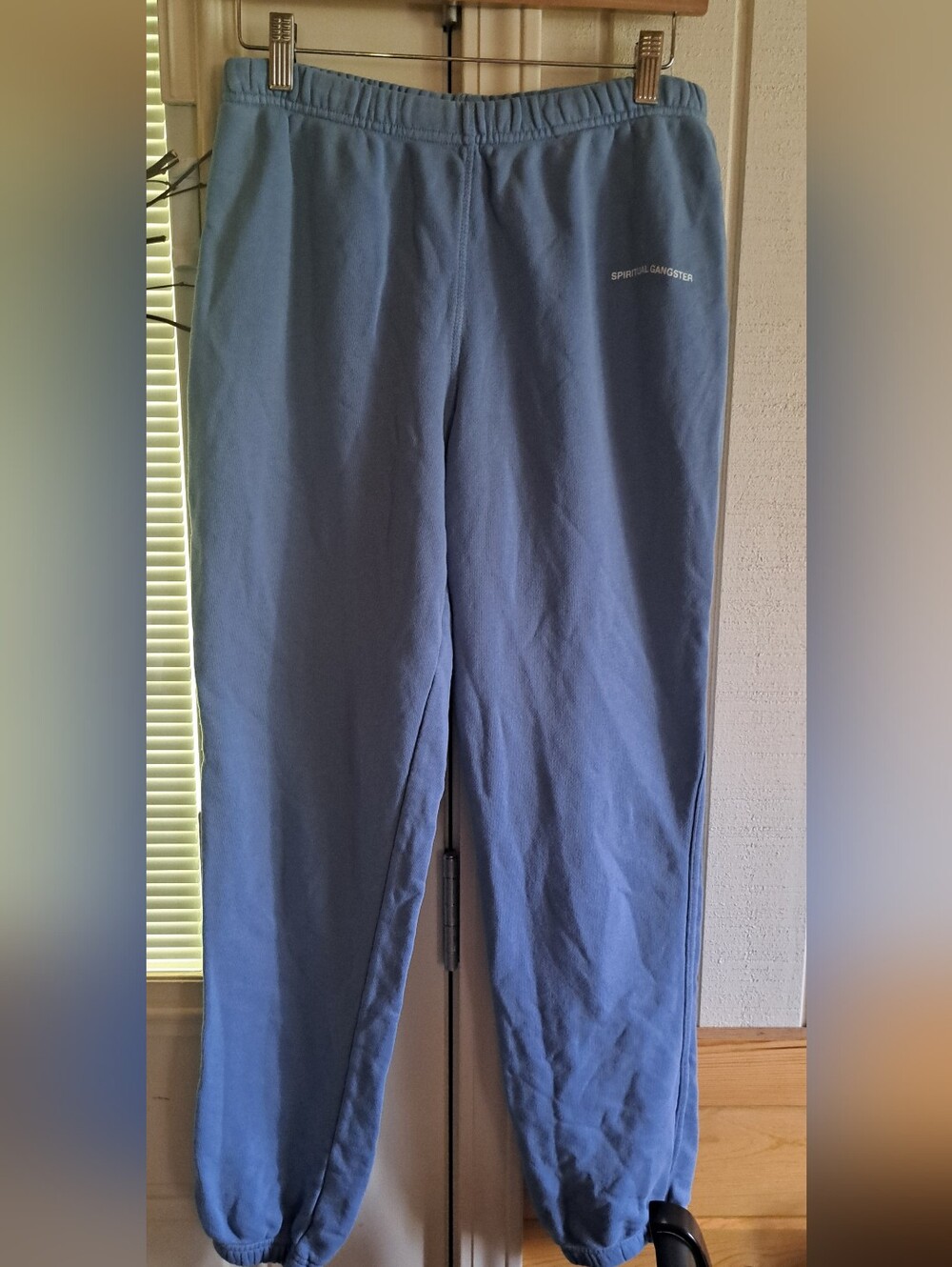 Ladies SPIRITUAL GANGSTER Laguna  Joggers  Sweatpants Sky Blue Sz Small
